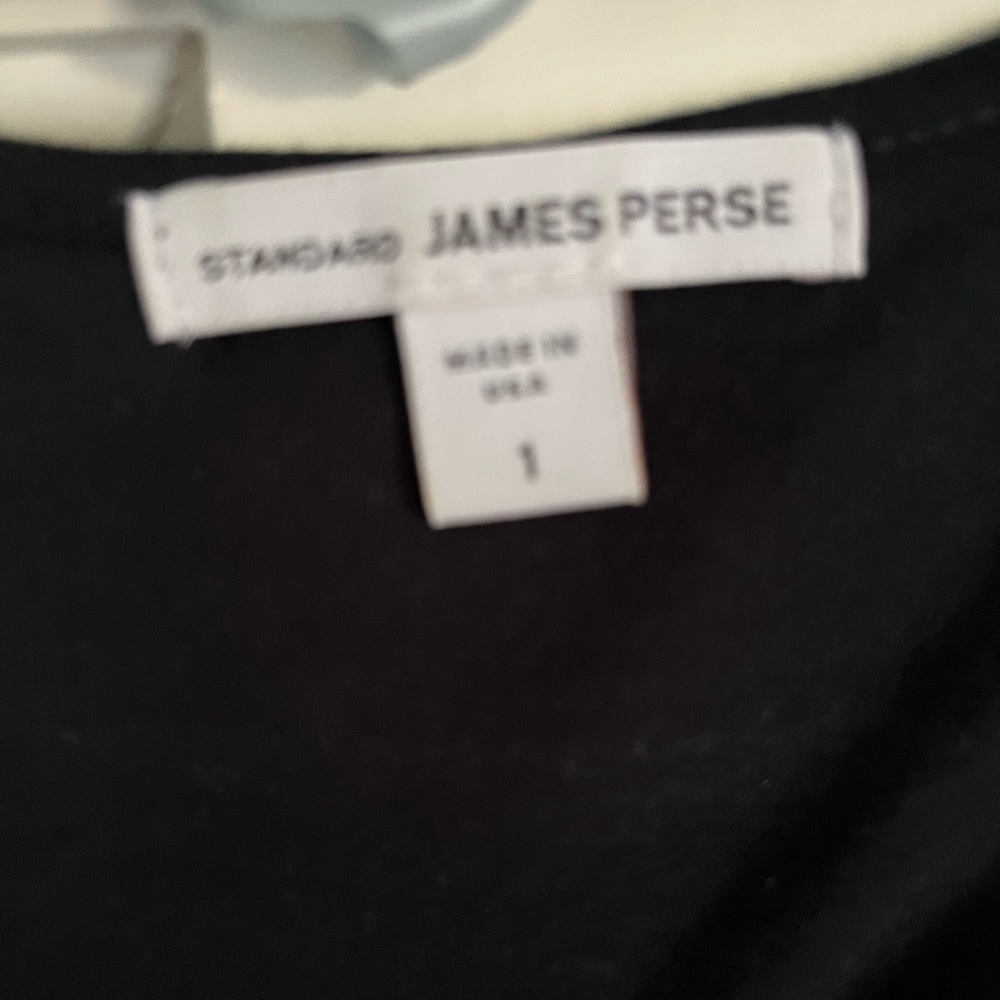 James Perse 100% cotton black long sleeve slub Tee-fabulous fit!  ❤️ - Picture 2 of 8